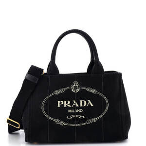 Prada Canapa Convertible Tote Canvas #230056P10B